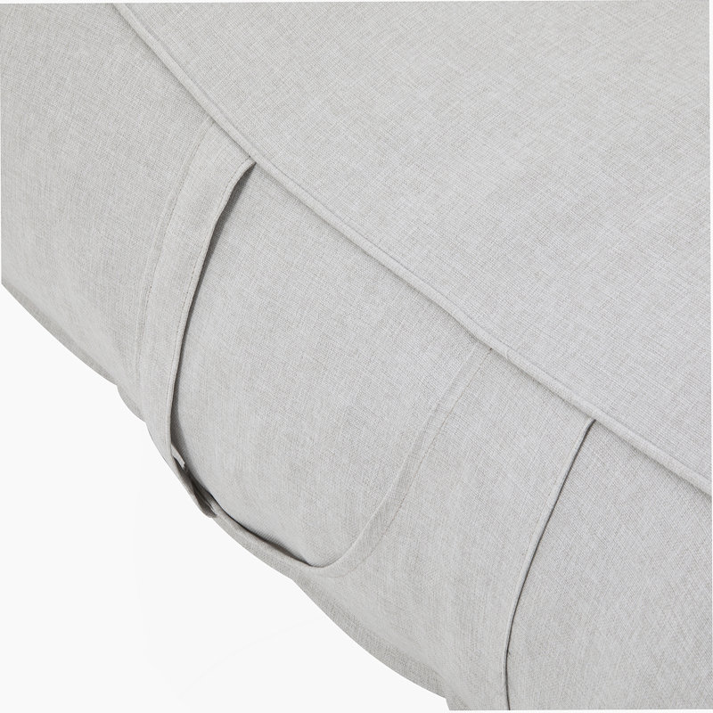 Outdoor Bean Bag Lounge Chair, Light Gray, Set Of 1, 1