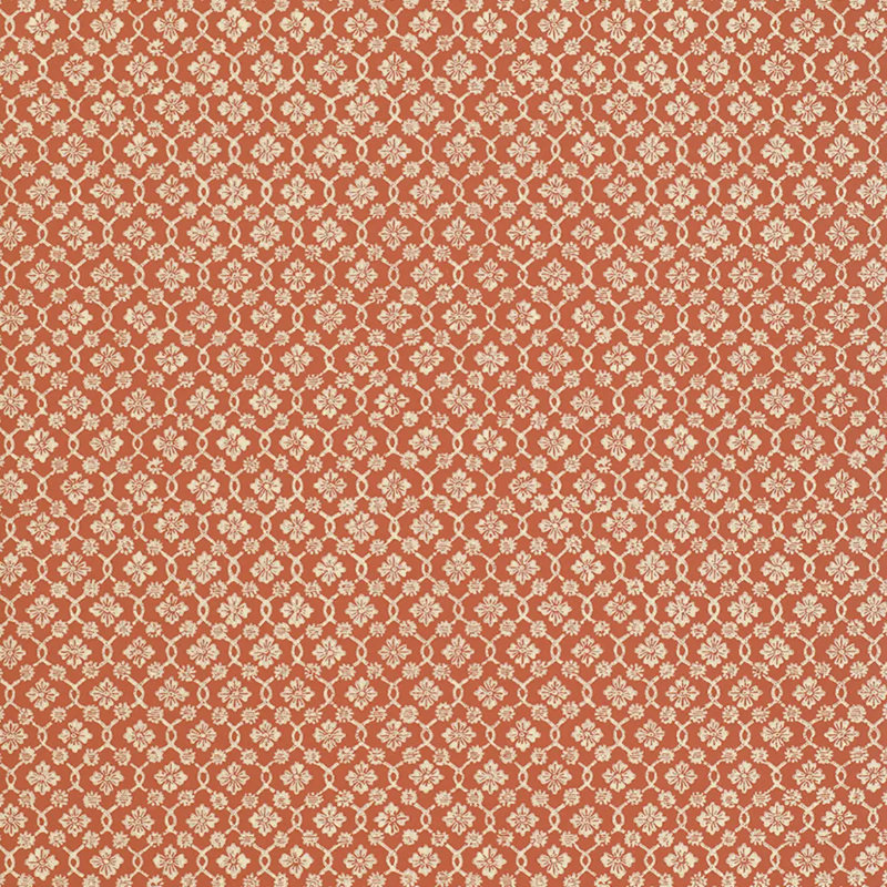 Harbury Trellis Wallpaper, Coral