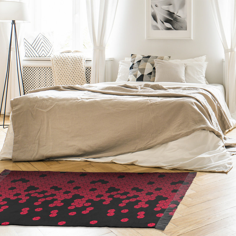 Tapis noir/rouge culbuté Mcguigan, Oui