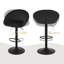 Swivel Upholstered Adjustable Height Counter Stool with Metal Frame-678519522