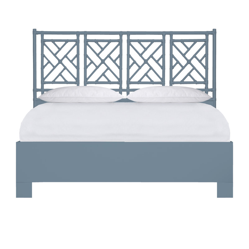 Chippendale Standard Bed, Light Gray, California King