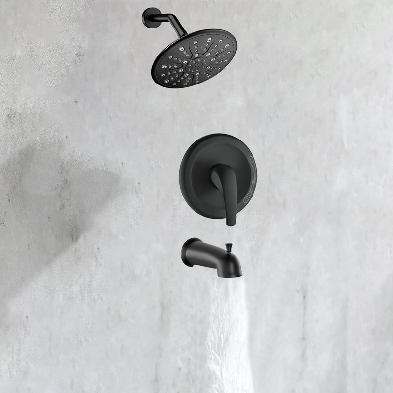 All-In-One Kit with Rough in-Valve, Black