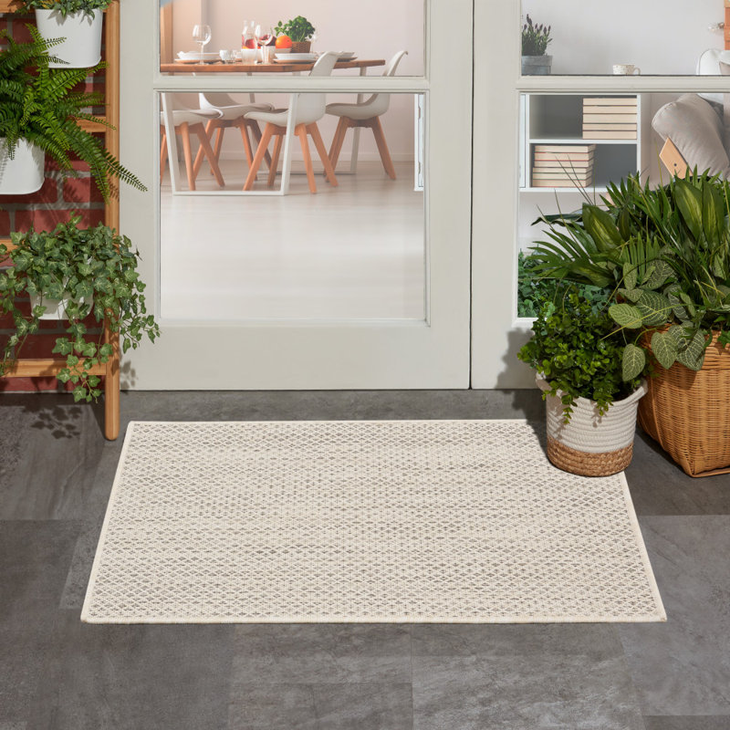 Anastasia Geometric Indoor / Outdoor Rug, Rectangle 2' x 3'