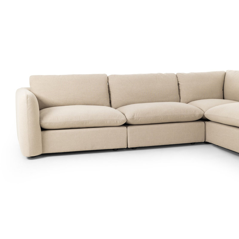 Ingel Sectional, Right Hand Facing, Taupe Linen Blend