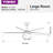 Modern 48''/56'' 5-Blade LED Standard Indoor Ceiling Fan with Remote Control and Light Kit Included-452111348-452111351