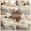 4 Seater Chenille Sofa 3.14m Modular Sectional Sofa with Footstool  -862122479