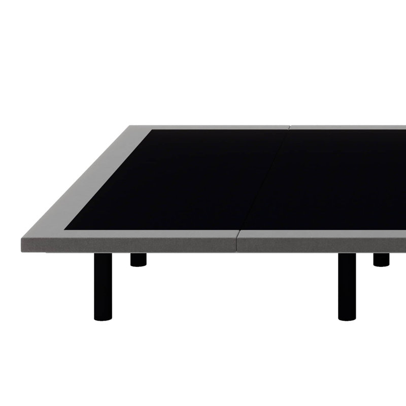 Innovative Modern LED-Lit Upholstered Floating Bed Frame, Full/Double, Gray