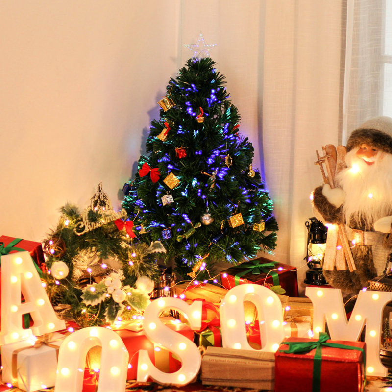 Arbre de Noël artificiel 85 avec 85 lumières DEL 85 branches et base