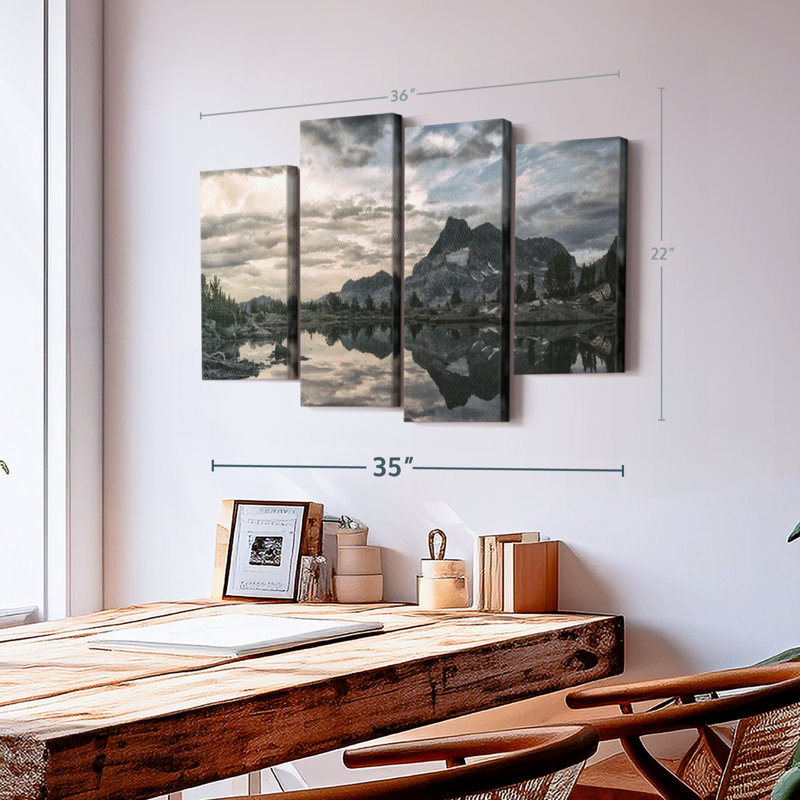 «Sierra Nevada At Sunset Wall Art», H 22 po x l 36 po x P 1,00 po