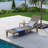 Alizay 74" Long Outdoor Resin Reclining Chaise Lounge-757923972-751297796