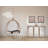 Serse 42 " W Glass Top Console Table