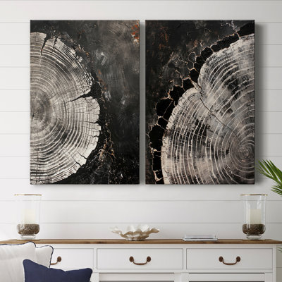 ABSTRACT Series CCII - Toile tendue avec châssis de qualité supérieure - Prêt à accrocher