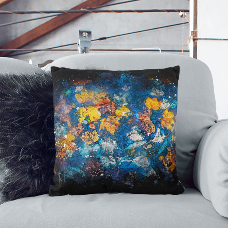 Square Throw Cushion, Black, 40cm H x 40cm W x 15cm D