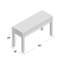 Console en bois massif Deshawndre