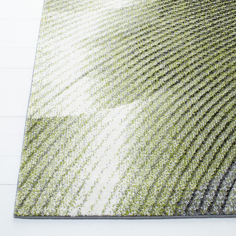Tapis géométrique Toone Performance, Tapis de couloir 2 pi 3 po x 12 pi