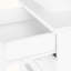 Bureau d'ordinateur blanc avec tiroirs de rangement H 29,78 po x l 47,08 po x P 23,24 po Hayward