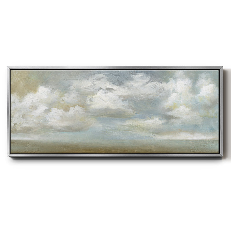 Cloudscape Vista III, reproduction d'art sur toile, Argent, H 8 po x l 20 po x P 1,5 po