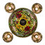 Tiffany Rosebush 10 - Light Chandelier