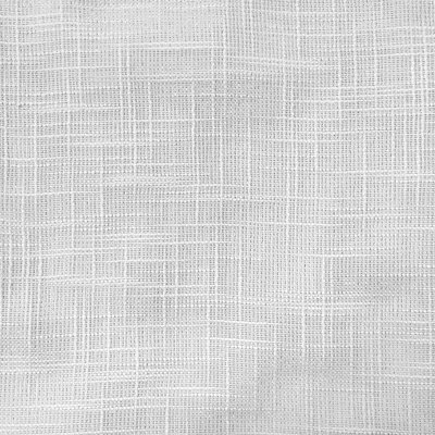 Zorro Fabric | Solid Textured Linen Look Sheer Fabric | Color White