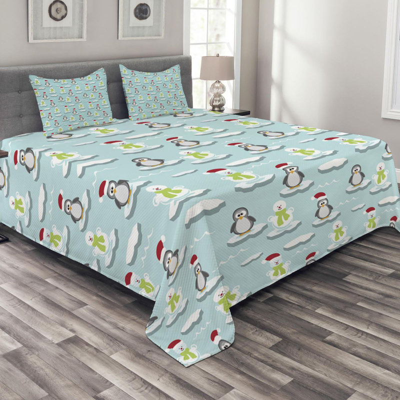 Kids Polyester Coverlet, King Coverlet + 2 Shams