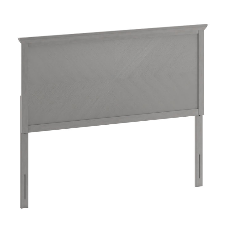 Culbert Herring Bone Solid Wood Adjustable Headboard for Universal Metal Bed Frame