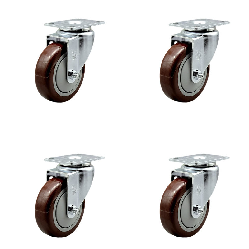 Polyurethane Swivel Top Plate Caster