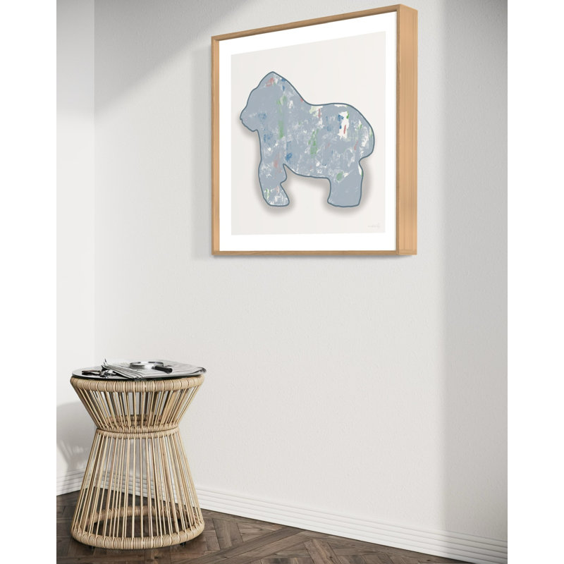 Gorilla Animal Cracker, Blue, Black