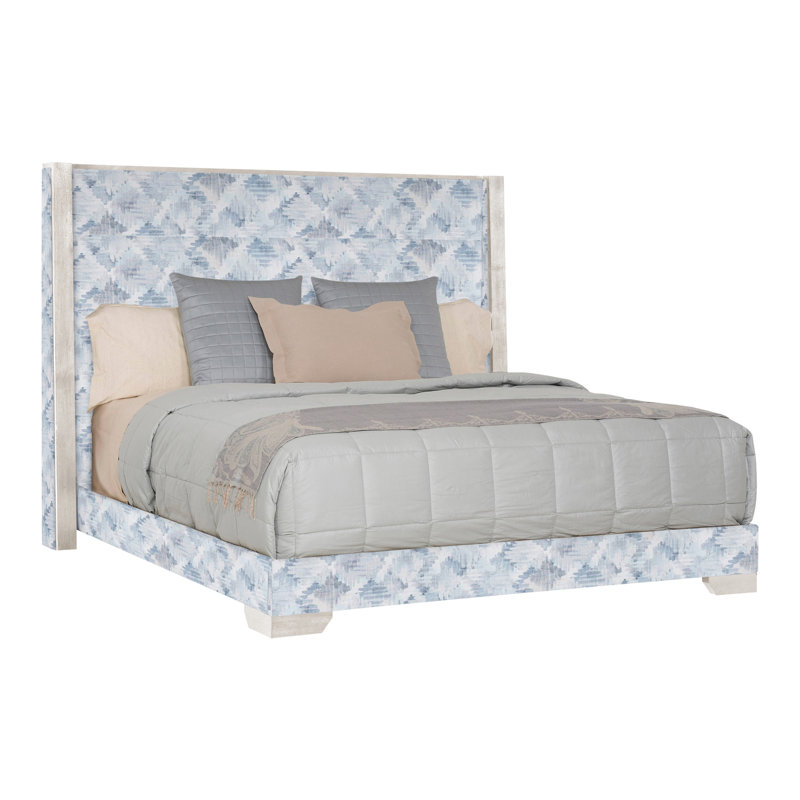 Thom Filicia Home Century Club King Bed, Tarbee Pebble, Casa Blanca, No