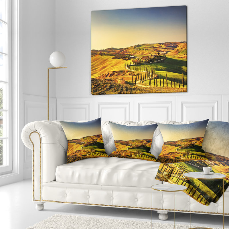 Coussin décoratif Crete Senesi, 16 po x 1 po