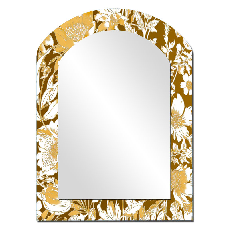 Miroir mural floral, 34 po x 25 po