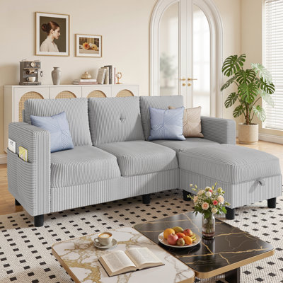 76.4" Upholstered Couch Sofa