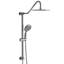 Douche - Douche de tête et à main de 10 pouces, 5 modes de jet, Fixation murale pour articles de salle de bain
