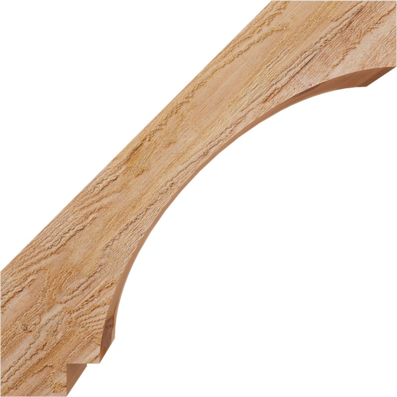 Imperial Knee Brace, Western Red Cedar, Rough, 22" H x 4" W x 22" D