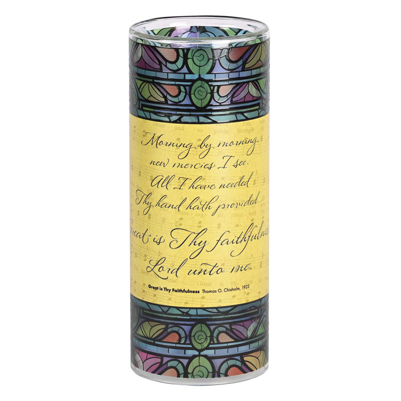 Candleholder Great Is Faithfulness 10H