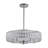 Modern 5 Light Chrome Round Crystal Chandelier-1439297598