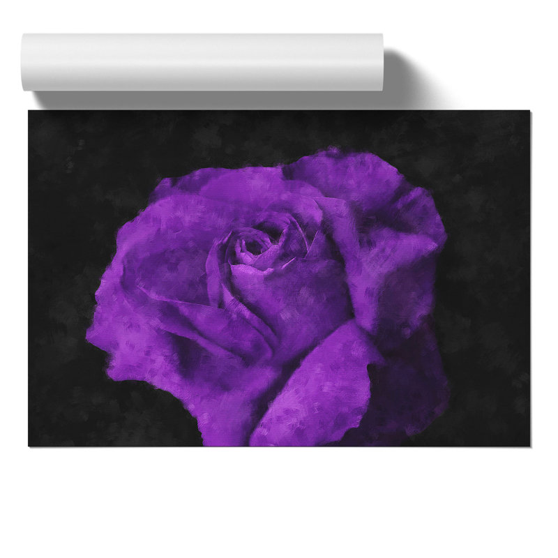 Purple Rose Flower Vol.3 - No Frame Print, 21cm H x 30cm W x 0.1cm D