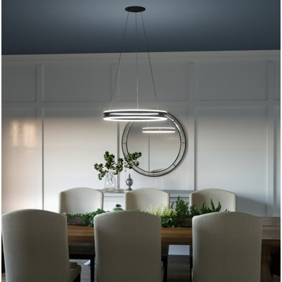 Inklen 1 - Light LED Kitchen Island Pendant