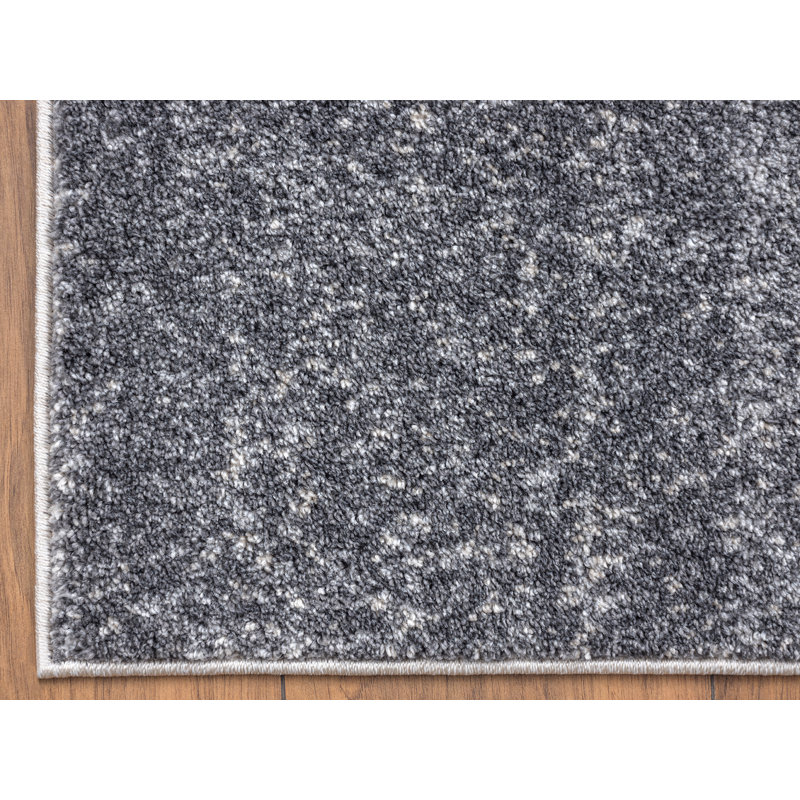 Tapis gris à motif abstrait Sumter, Rectangle 4 pi x 6 pi