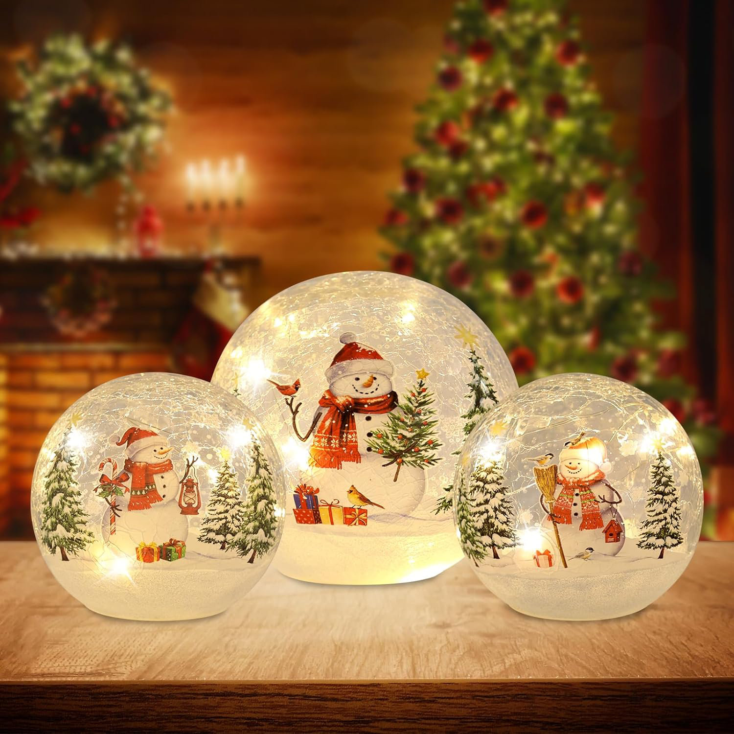 Christmas Vintage LED Lantern Battery Operated,LED Lantern Indoor Lanterns  Decorative Candle Lamp Seasonal Decorations for Christmas Home Living Room  Bedside Night Light 
