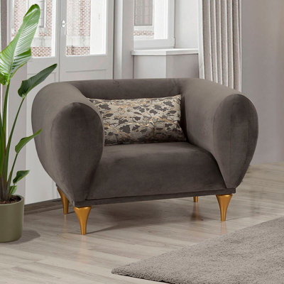 Fauteuil en coton l 44,5 po Angastina