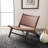 Chaise d'appoint en cuir Denman-858197320