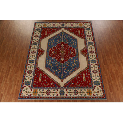 Tapis ivoire Kazak 9 x 12