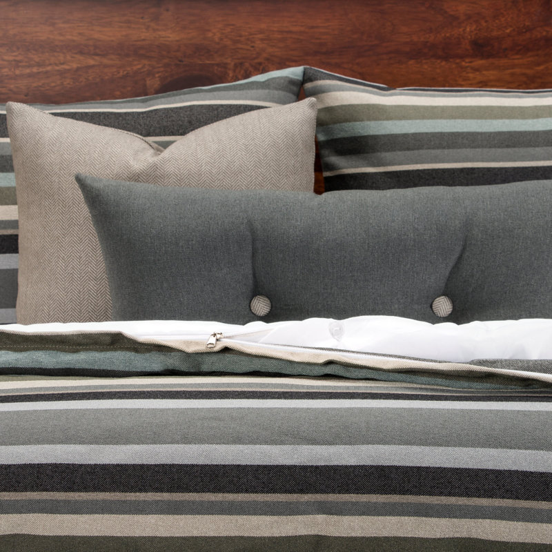 Striped Duvet Cover, Queen Duvet Cover + 2 Pillow Cases