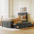 3 Drawers Upholstered Bed With Trundle-1031683955-1031683953