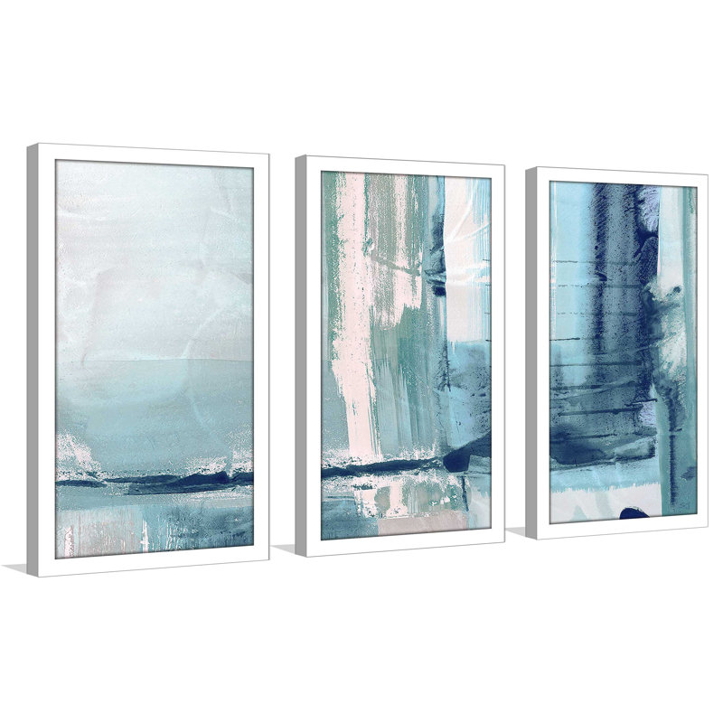 « miss the sea i », reproduction de peinture à l’acrylique à multiples images, L 40,5 po x H 25,5 po x P 1 po