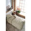 Ensemble de housse de couette simple Elegant Ranforce, couleur crème | 100% coton, housse de couette 63,0 x 86,6 pouces, drap-housse 39,4 x 78,7 + 11,8 pouces, taie d'oreiller 19,7 x 27,6 pouces | Lavable à la machine, fermeture à boutons et enveloppes, doux et respirant-120487661-120487664