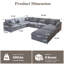 Canapé modulaire en forme de U avec 2 repose-pieds mobile Elowen-489044106