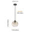 Luminaire suspendu sphère 1 lumière Burov