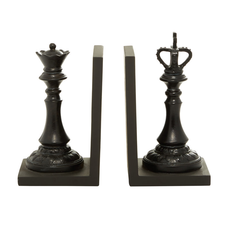 Non-Skid Polystone Chess Bookends