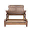 Chaise longue d'extérieur résistante à la rouille, coussin inclus-718212085